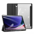 Чехол книжка черного цвета для Samsung Galaxy Tab S10 Lite, Tab S10 FE, Tab S9, Tab S9 FE, серия Toby Series Case от Dux Ducis