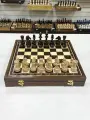 Шахматы в ларце подарочные из дуба с фигурами Премиальными Люкс