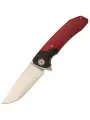Складной нож Maxace Goliath Red, сталь Bohler K110, рукоять G10 красный/темный больстер