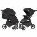 Прогулочная коляска CARRELLO Bravo Plus CRL-5515 Pure Black 2026