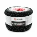Пряжа для вязания YarnArt 'Flowers Moonlight' 260г, 1000м (хлопок, полиакрил, металлик) (3260 секционный), 2 мотка