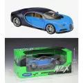 Металлическая коллекционная модель автомобиля Welly. Bugatti Chiron. Бугатти (Масштаб 1/24, синяя)