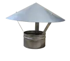 Зонт крышный D200 мм, для круглых воздуховодов, из оцинкованной стали, сборный