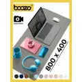 Коврик для мышки большой BOOZO Desk mate s, кожаный коврик для мыши, коврик для мышки компьютерный, темно-серый