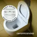 Унитаз Ceramicanova Play CN3001 подвесной с сиденьем Микролифт белый фарфор подвесной