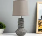 Настольная лампа «Стоно» E14 40 Вт серый 15×15×31 см RISALUX