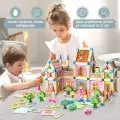 Конструктор 3D деревянный 268 деталей с фигурками c инструкцией