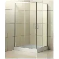 Душевой уголок BelBagno Uno 120х90 UNO-195-AH-2-120/90-C-Cr профиль Хром стекло прозрачное