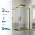 Душевой уголок GWMPKB019RC 100x85 см, цвет фурнитуры бронзовый, стекло бесцветное закаленное 6 мм