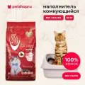 Van Cat комкующийся наполнитель 100% Натуральный, без пыли, бентонит, пакет, гранулы 0,5 - 2,25мм, (Natural), 20 кг