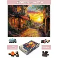 Пазл деревянный для взрослых Алма 1000 деталей: Города и страны. Вечер в старом городе