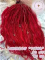 Комплект софт де дреды афрокудри де косы красные термоволокно, синтетические 70 см
