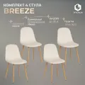 Комплект стульев для кухни TetChair BREEZE (mod. 4724), 4 шт, светло-бежевый/натуральный
