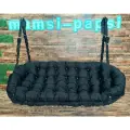 Садовые качели диван черный 185х100см