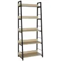 Стеллаж на металлокаркасе BRABIX LOFT SH-003 (ш600*г350*в1500мм), 5 полок, цвет дуб натуральный, 641236