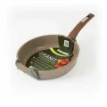 Сковорода с несъемной ручкой Гранит brown, 24см