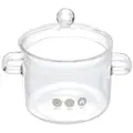 Кастрюля из боросиликатного стекла 1,35л «Хай-Тек», прозрачная, с ручками