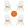 Комплект стульев 4 шт. TetChair TULIP (mod. 73-1), прозрачный