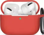 Защитный силиконовый чехол для беспроводных наушников Apple AirPods Pro 2 / Матовый тонкий чехол на Эпл Аирподс Про 2 / Красный