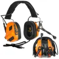 Тактические наушники EARMOR M32 PLUS (оранжевые) Активное шумоподавление, PTT, IPX5