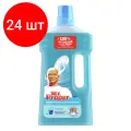 Комплект 24 шт, Средство для мытья пола и стен 1 л, MR.PROPER (Мистер Пропер), Океан, MP-81519417