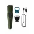 Триммер Philips BT1230/18, для бороды и усов, беспроводной, нержавеющая сталь