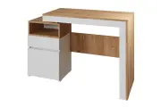 Письменный стол Нова 115,3х45,2х75,2 см, с ящиком, цвет дуб золотой крафт, белый