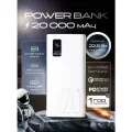 Повербанк Powerbank 20000mah с быстрой зарядкой для айфона, пауэрбанк для телефона, белый