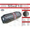 EUROEX 55X210IL Гофра глушителя 55x210 усиленная (INTERLOCK)
