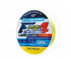 FLAGMAN Шнур PE Hybrid F4 135м FluoYellow 0,19мм 10,0кг 22lb