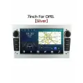 Магнитола R340 Opel Astra H Серебристая, Vectra, Corsa, Meriva с Android 14, 4/64Gb, 8 ядер, Carplay, 4G(Sim)