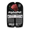 AlphaPet Superpremium пауч для взрослых собак мясные кусочки в соусе с Олениной и северными ягодами, 100г (15 штук)