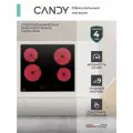Электрическая варочная панель Candy CHXC64DVB 58 см, 4 конфорки стеклокерамика, черный