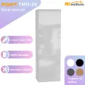 POINT ТИП-20 шкаф навесной, 40 х 126 х 29 см, МДФ/ЛДСП, Белый/Белый глянец
