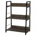Стеллаж на металлокаркасе BRABIX LOFT SH-002, 600х350х845 мм, цвет морёный дуб, 641231
