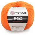 Пряжа YarnArt Jeans, 55 % хлопок, 45 % акрил, 50 г, 160 м, 5 шт., 77 оранжевый