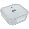 Контейнер Regent Inox Linea Desco 300 мл, квадратный, с крышкой, стекло (64-22300)