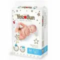 YOKOSUN Набор подгузников M (6-11 кг) 62 шт х 2 уп