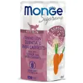 Влажный корм 24 шт по 80 г Monge Supreme kitten для котят из тунца с киноа и мини-морковью