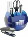 Настольный органайзер Berlingo FR, 9 предметов, вращающийся, синий
