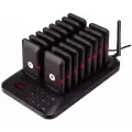 Система из 16 пейджеров CATEL с защитой IP32 для дистанционного оповещения клиентов ресторана
