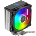 Кулер для процессора PentaWave PC-Z03E SRB ARGB V2 Black, AM4, 4-pin PWM, гидродинамический