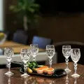 Хрустальные рюмки на ножке для водки, ликера, крепких напитков, набор 6 шт. по 35 мл Неман 6701 900/43