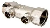 Коллектор Valtec 1 ВР(г) х 2 выхода 1/2 НР(ш) х 1 НР(ш) (VTc.500. N.0602)
