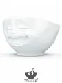 Салатник фарфоровый Tassen Мимика Laughing 1000 мл, цвет белый