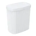 Контейнер для мусора 'Velvet' 1,9л с плавающей крышкой, белый, 160х100х172мм