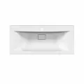 Мебельная раковина Paola Elegante 1000 встраиваемая, из литьевого мрамора, раковина для ванной, белая, прямоугольная