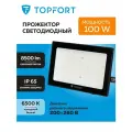 Прожектор светодиодный уличный, TOPFORT, холодный белый свет, 100 Вт, 6500 К