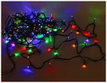 Светодиодная гирлянда для дома 200 разноцветных LED ламп 20 м, зеленый ПВХ, контроллер, IP20, SNOWHOUSE ILD200C-GM