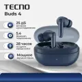 Беспроводные наушники TECNO Buds 4, внутриканальные, цвет синий